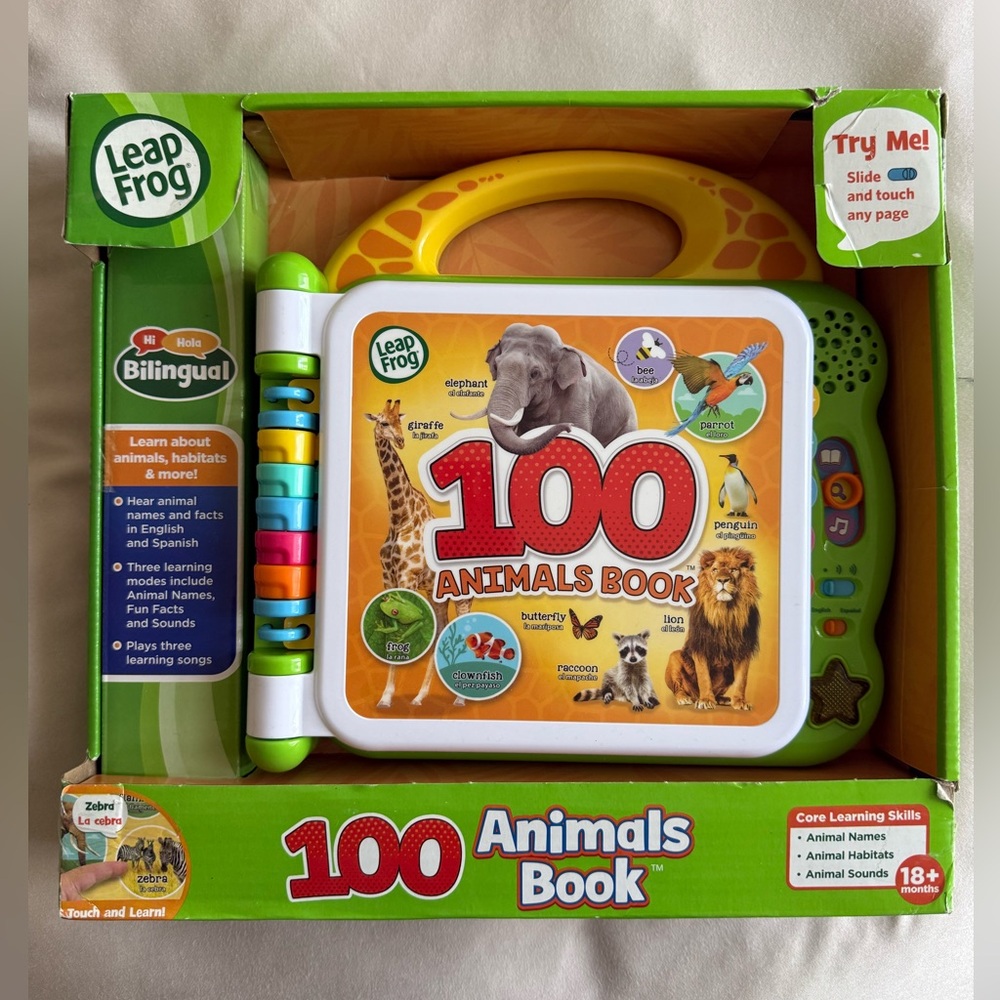 NEW 100 Animals Book -from Leap Frog